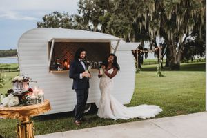 Illinois wedding, mixed race, bride and groom